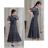 niana ニアナ チェック柄マーメイドワンピースドレス | Fashion Letter | 詳細画像14