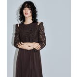 niana ニアナ レースブラウスレイヤードショルダーデザインドレス | Fashion Letter | 詳細画像6