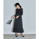 niana ニアナ レースブラウスレイヤードショルダーデザインドレス | Fashion Letter | 詳細画像9