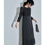 niana ニアナ レースブラウスレイヤードショルダーデザインドレス | Fashion Letter | 詳細画像10