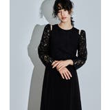 niana ニアナ レースブラウスレイヤードショルダーデザインドレス | Fashion Letter | 詳細画像15