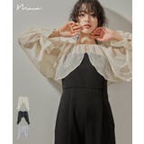 niana ニアナ パールボタンドットシアーボレロ | Fashion Letter | 詳細画像1