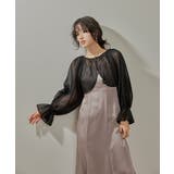 niana ニアナ パールボタンドットシアーボレロ | Fashion Letter | 詳細画像3