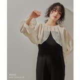 niana ニアナ パールボタンドットシアーボレロ | Fashion Letter | 詳細画像8