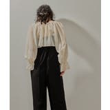 niana ニアナ パールボタンドットシアーボレロ | Fashion Letter | 詳細画像12