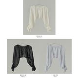 niana ニアナ パールボタンドットシアーボレロ | Fashion Letter | 詳細画像20