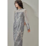 ライトブルー | niana ニアナ ダマスクギャザードレス | Fashion Letter