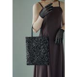 ブラック | niana ニアナ スパンコールトートバッグ | Fashion Letter