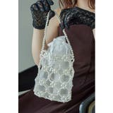 ホワイト | niana ニアナ パールビーズパーティーバッグ | Fashion Letter