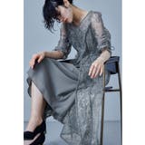 グレー | niana ニアナ 刺繍レースロングカーデキャミワンピセットドレス | Fashion Letter