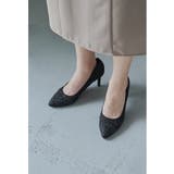 ブラック | niana ニアナ グリッターパンプス | Fashion Letter