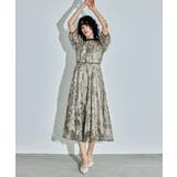 グリーン | niana ニアナ フラワーエンブロイダリードレス | Fashion Letter