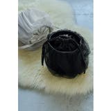ブラック | niana ニアナ チュール巾着バッグ | Fashion Letter