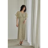 イエロー | niana ニアナ フラフィースリーブペンシルドレス | Fashion Letter