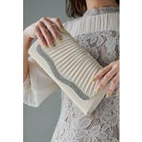 ベージュ | niana ニアナ プリーツスクエアパーティーバッグ | Fashion Letter