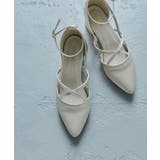 niana ニアナ クロスストラップチャンキーヒールパンプス | Fashion Letter | 詳細画像12