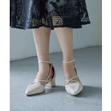 niana ニアナ クロスストラップチャンキーヒールパンプス | Fashion Letter | 詳細画像14