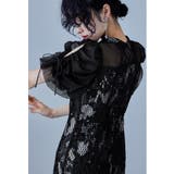 ブラック | niana ニアナ フラワージャガードマーメイドドレス | Fashion Letter