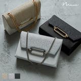 niana ニアナ スクエアラメサテンチェーンバッグ | Fashion Letter | 詳細画像1