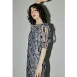 ネイビー×シルバー | niana ニアナ オリジナルペイズリーパターンドレス | Fashion Letter