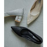niana ニアナ レースチャンキーヒールパンプス | Fashion Letter | 詳細画像12