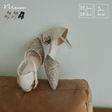 niana ニアナ グリッターチャンキーヒールパンプス | Fashion Letter | 詳細画像1
