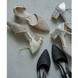niana ニアナ グリッターチャンキーヒールパンプス | Fashion Letter | 詳細画像6