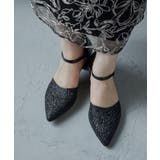 niana ニアナ グリッターチャンキーヒールパンプス | Fashion Letter | 詳細画像8