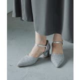 niana ニアナ グリッターチャンキーヒールパンプス | Fashion Letter | 詳細画像13