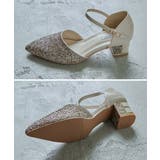 niana ニアナ グリッターチャンキーヒールパンプス | Fashion Letter | 詳細画像17