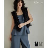niana ニアナ チュールフリルベスト | Fashion Letter | 詳細画像1 