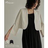 niana ニアナ スリットスリーブノーカラージャケット | Fashion Letter | 詳細画像1