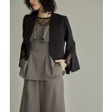 niana ニアナ スリットスリーブノーカラージャケット | Fashion Letter | 詳細画像5