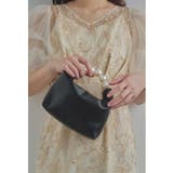 ブラック | niana ニアナ 2wayパールハンドルショルダーバッグ | Fashion Letter