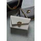 ベージュ | niana ニアナ ブラスカットフラップバッグ | Fashion Letter