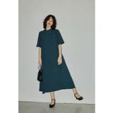 グリーン | niana ニアナ ジャガードAラインドレス | Fashion Letter