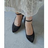 niana ニアナ アンクルベルトシアーレースサテンパンプス | Fashion Letter | 詳細画像12