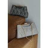グレー | niana ニアナ ラメレースがま口クラッチバッグ | Fashion Letter