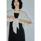 ベージュ | niana ニアナ チュールジャガードショール | Fashion Letter