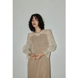 モカ | niana ニアナ ビスチェデザインコクーンドレス | Fashion Letter