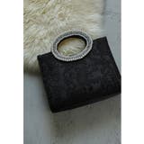ブラック | niana ニアナ 2wayパール刺繍ハンドバッグ | Fashion Letter