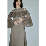 モカ | niana ニアナ スリーブスリットマーメイドドレス | Fashion Letter