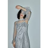 グレー | niana ニアナ チュールボレロ幾何学レースドレス | Fashion Letter