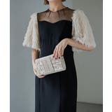 niana ニアナ ラインストーンベロアクラッチバッグ | Fashion Letter | 詳細画像4