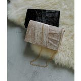 niana ニアナ ラインストーンベロアクラッチバッグ | Fashion Letter | 詳細画像9