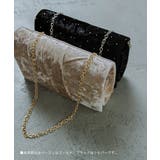 niana ニアナ ラインストーンベロアクラッチバッグ | Fashion Letter | 詳細画像13