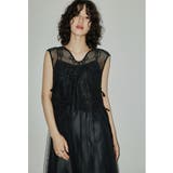 ブラック | niana ニアナ チュールレイヤードドレス | Fashion Letter