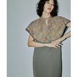 niana ニアナ リーフ刺繍ケープデザインドレス | Fashion Letter | 詳細画像4