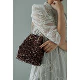 ブラウン×ゴールド | niana ニアナ 2wayスパンコールショルダーバッグ | Fashion Letter