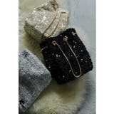 ブラック×ゴールド | niana ニアナ 2wayツイードスパンコールバッグ | Fashion Letter